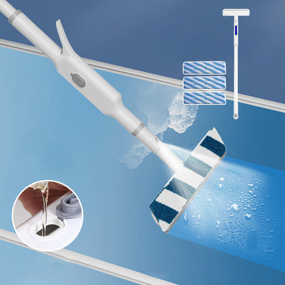 Extendable Window Cleaner with Dual Wiper System for Streak-Free Shine