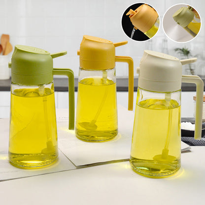 Glass Oil Sprayer and Dispenser - 2 in 1 with 50% Discount [Last Day Sale]