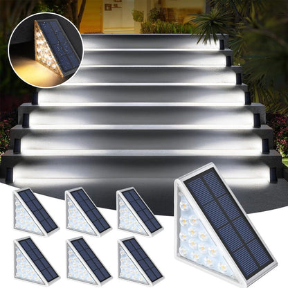 Solar LED Stair Lighting, Waterproof Design