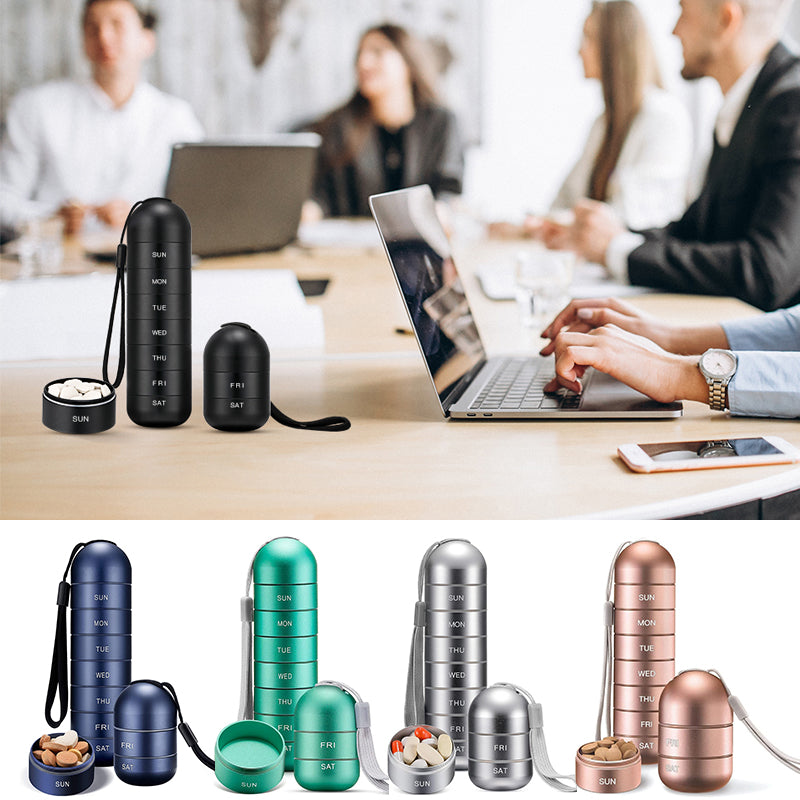 Travel-Friendly 7-Day Pill Organizer for Easy Medication Management