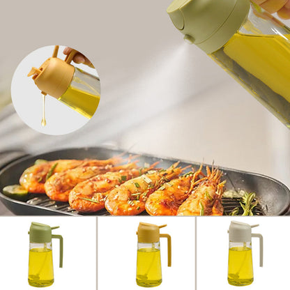 Glass Oil Sprayer and Dispenser - 2 in 1 with 50% Discount [Last Day Sale]