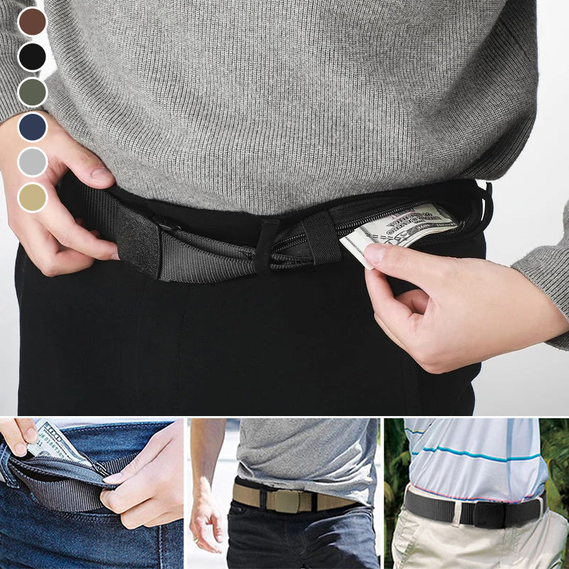Hidden Wallet Security Belt for Theft Protection