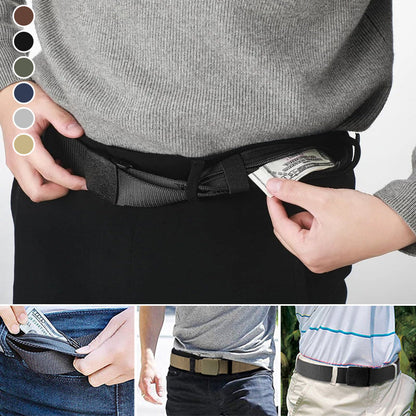 Hidden Wallet Security Belt for Theft Protection