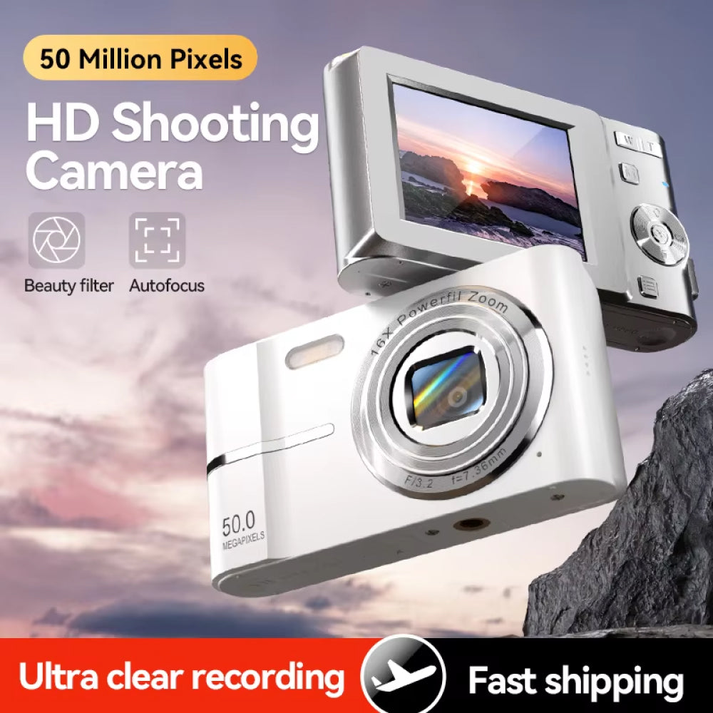 50MP 4K HD Digital Camera Ideal for Vloggers and Beginners