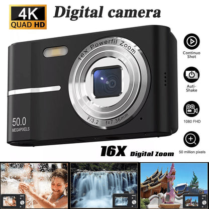 50MP 4K HD Digital Camera Ideal for Vloggers and Beginners