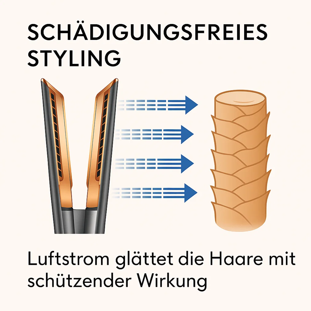 2-in-1 Hair Dryer & Straightener | SmoothGlide Elite