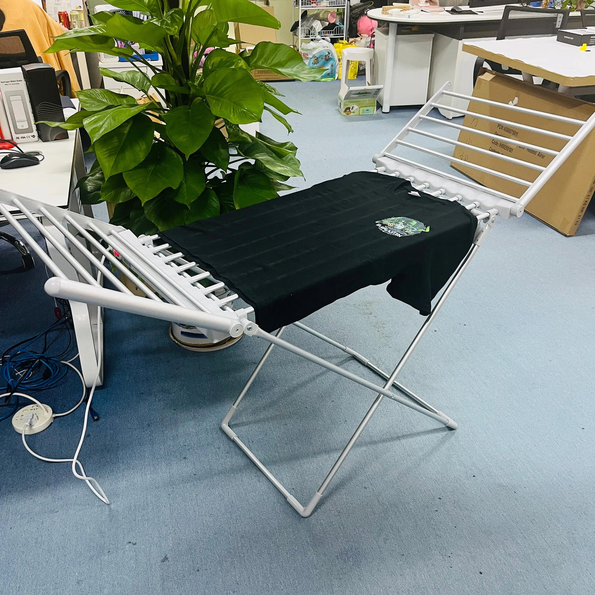 Compact Electric Clothes Drying Rack with Quick-Dry Bars