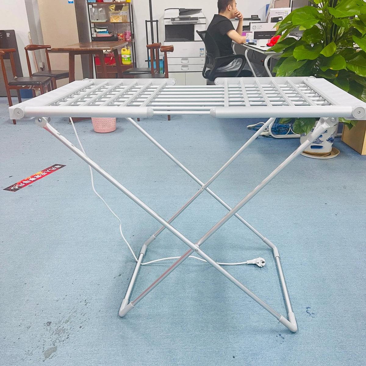 Compact Electric Clothes Drying Rack with Quick-Dry Bars