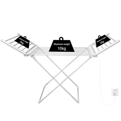 Compact Electric Clothes Drying Rack with Quick-Dry Bars