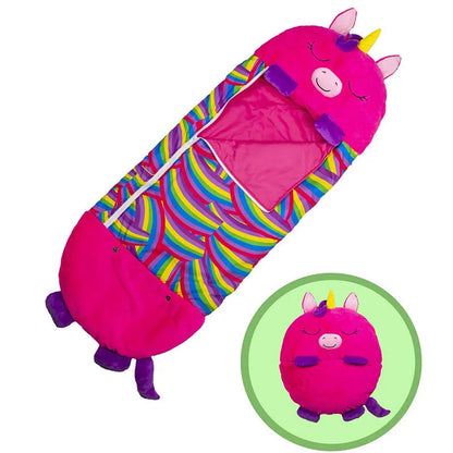 Animal-Shaped Kids' Sleeping Bag – Foldable and Portable