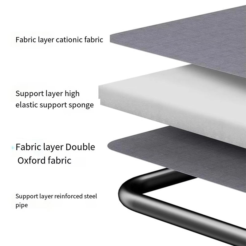 Folding Bed with Integrated Pillow and Side Storage Pocket