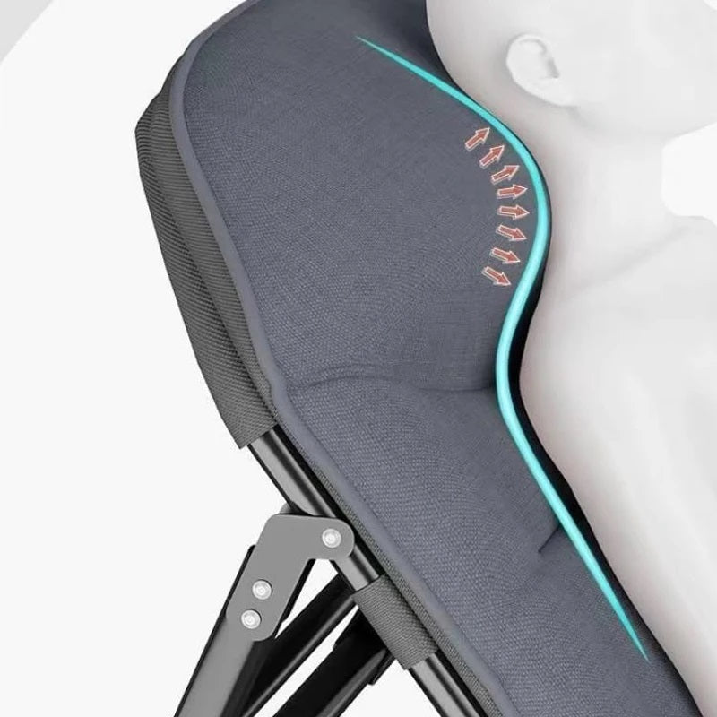 Folding Bed with Integrated Pillow and Side Storage Pocket