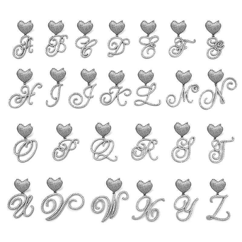 Personalized Crystal Heart Pendant Necklace
