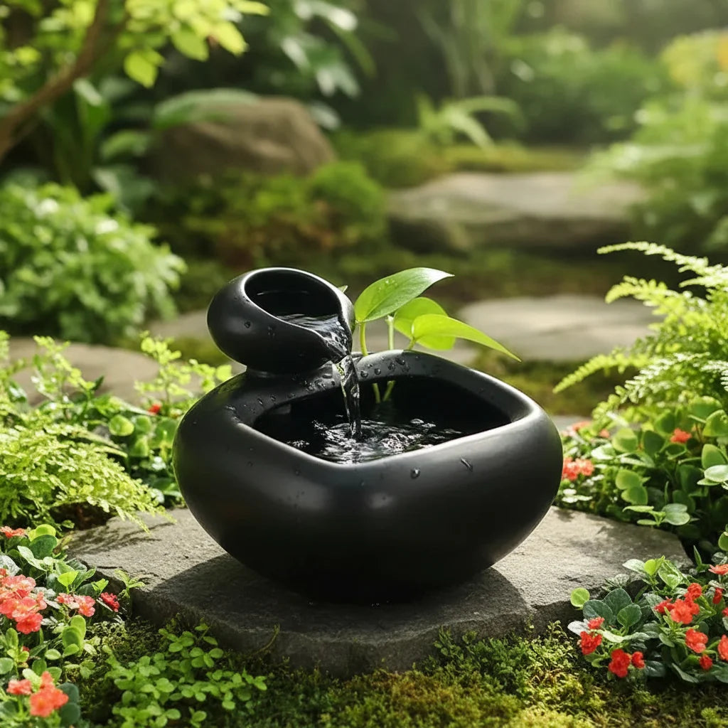 Ceramic Water Fountain for Decorative Home Use