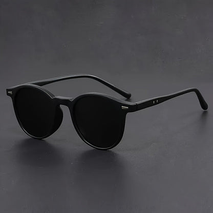 Men's Round Tortoiseshell Sunglasses – Lightweight Retro Style Frames