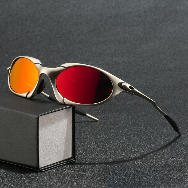 Men's Polarised Sports Sunglasses - Lightweight Metal Frame with UV Protection