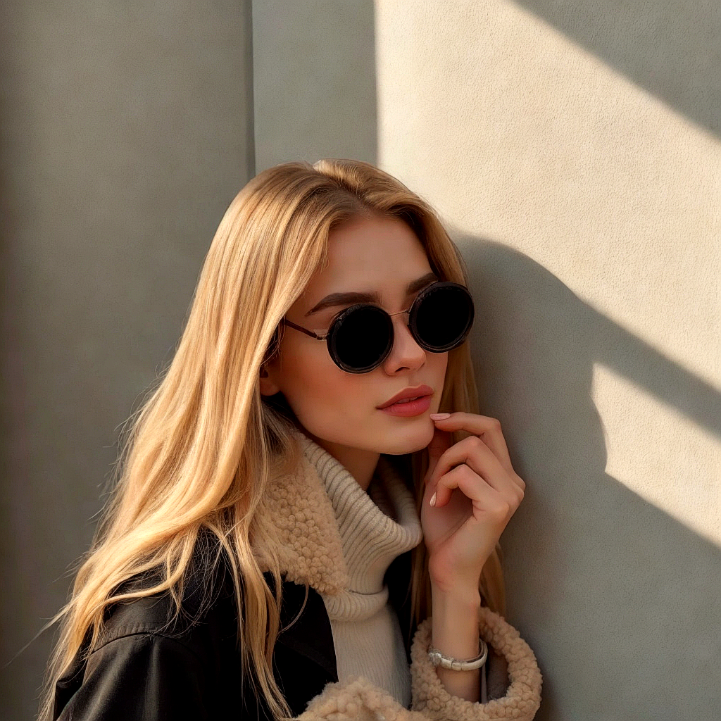 Stylish UV Protection Sunglasses with Black Lenses