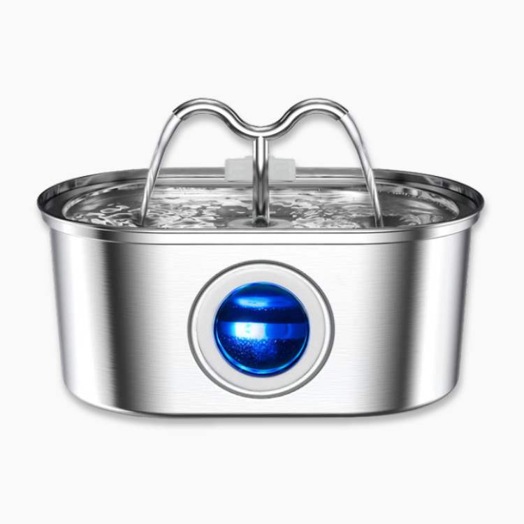 Stainless Steel Cat Water Dispenser – 2L, Quiet, Hygienic, BPA-free