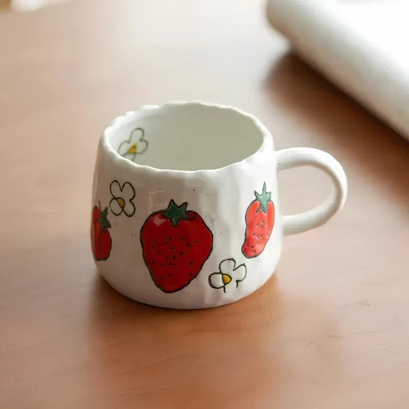 Handcrafted Ceramic Cups for Fruit Garden Decor