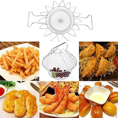 Collapsible Multipurpose Strainer Basket for Cooking