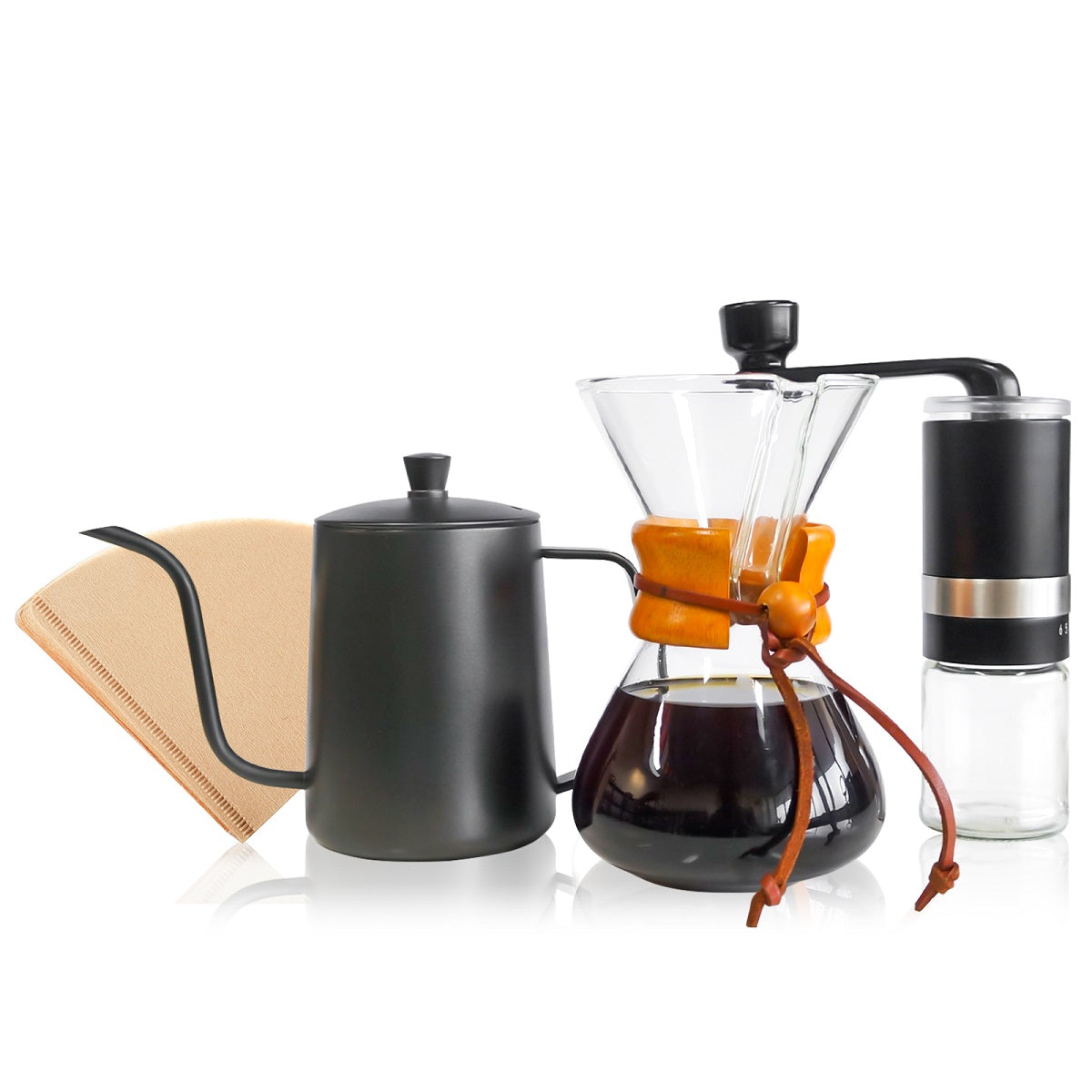 Coffee Brewing Set for Pour Over Preparation