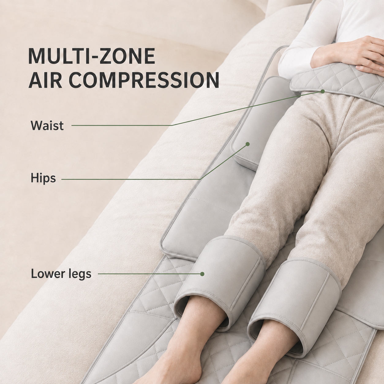 Heated Full Body Massage Mattress – Shiatsu, Air Compression & Vibration