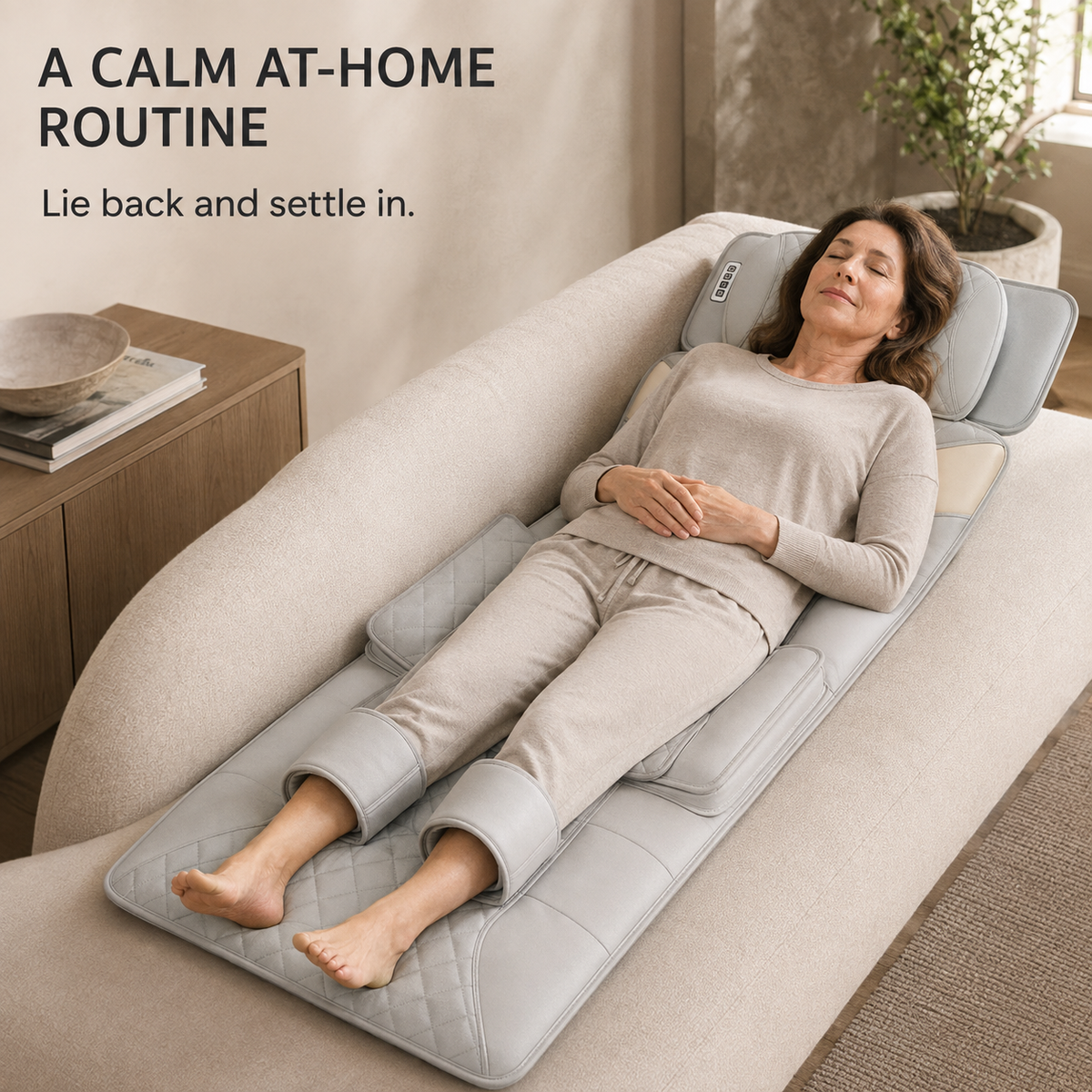 Heated Full Body Massage Mattress – Shiatsu, Air Compression & Vibration
