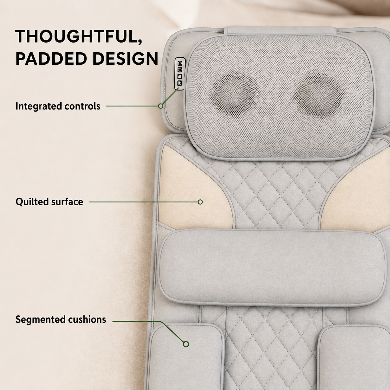 Heated Full Body Massage Mattress – Shiatsu, Air Compression & Vibration