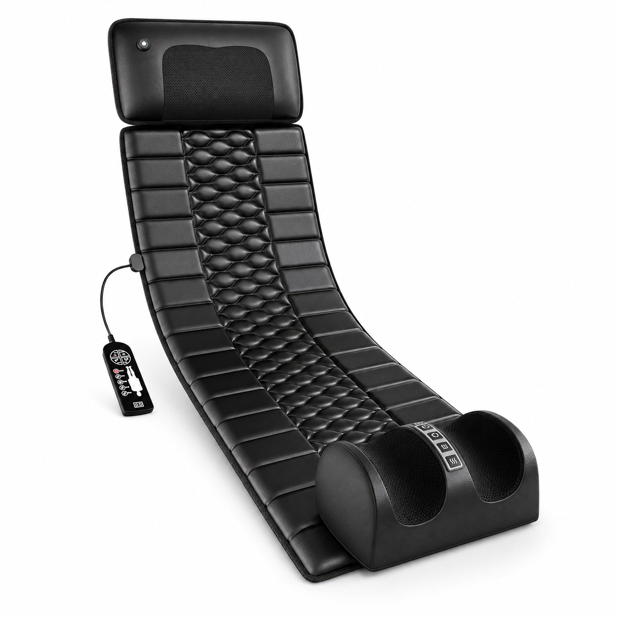Shiatsu Massage Pad with Heat – Full Body Mat, 10 Vibrating Points, 9 Modes