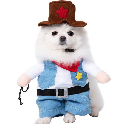 Playful Pet Outfit with Whimsical Holiday Themes and Easy Fit