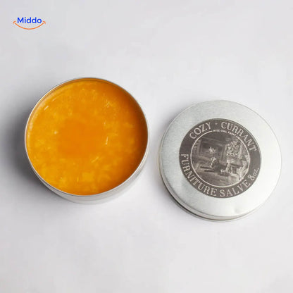 Leather and Wood Polish Balm, Scratch Remover + Brush