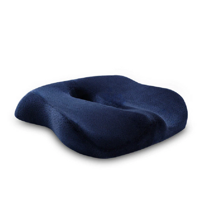 Memory Foam Cushion for Office Chair and Car Seat - Non-Slip Orthopedic