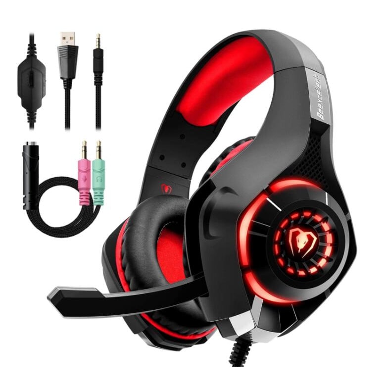 Elite Gamer Headset with Mic & LED Lights – Wired Audio Excellence