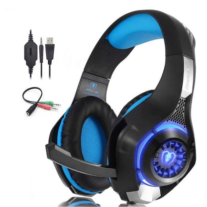 Elite Gamer Headset with Mic & LED Lights – Wired Audio Excellence
