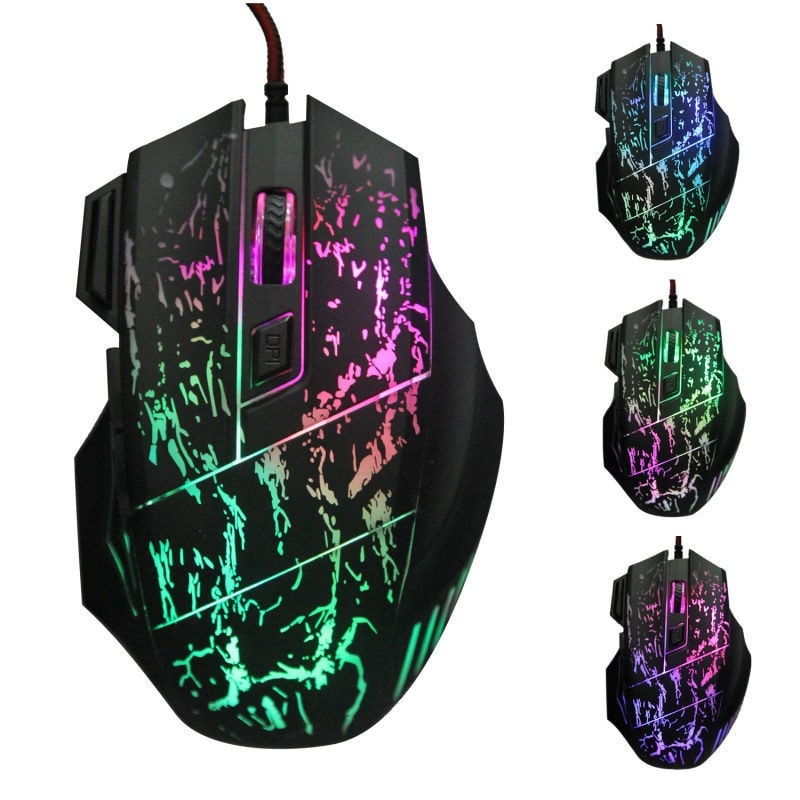 Precision Wired Gaming Mouse with Customizable RGB Lighting