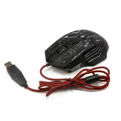 Precision Wired Gaming Mouse with Customizable RGB Lighting