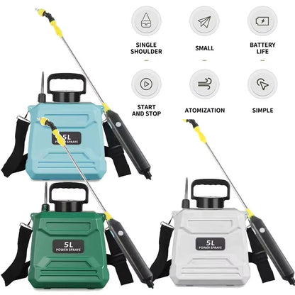 Electric Garden Sprayer for Plant Maintenance and Cleaning Automation