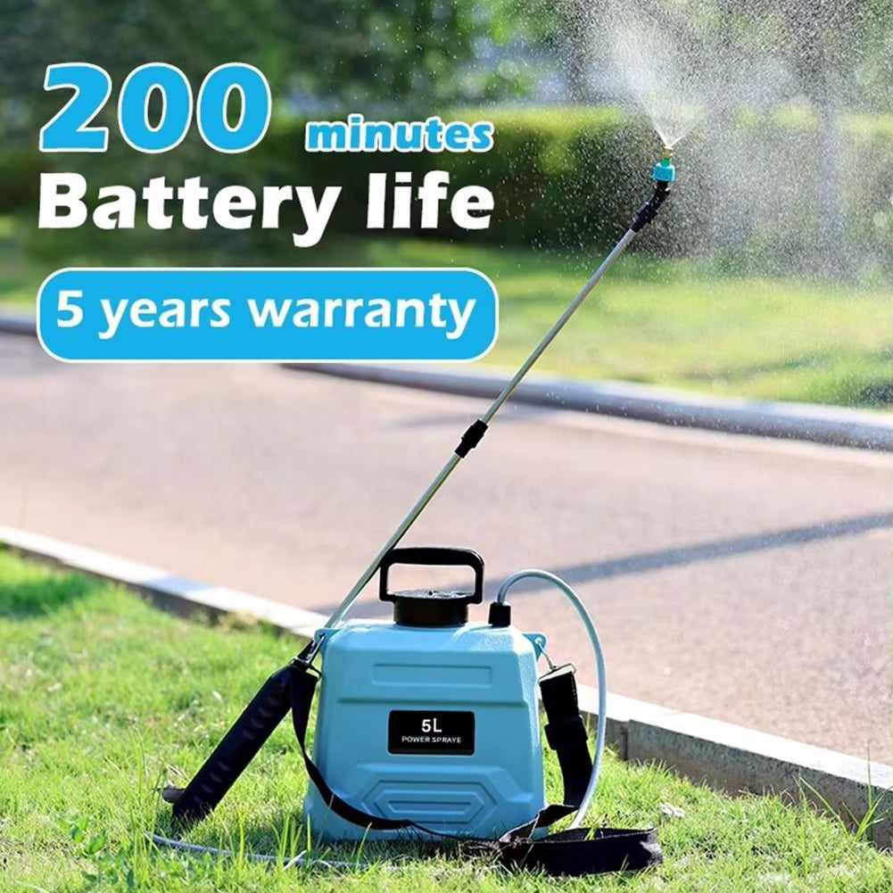 Electric Garden Sprayer for Plant Maintenance and Cleaning Automation