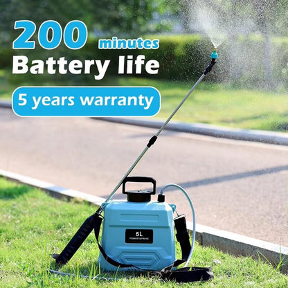 Electric Garden Sprayer for Plant Maintenance and Cleaning Automation