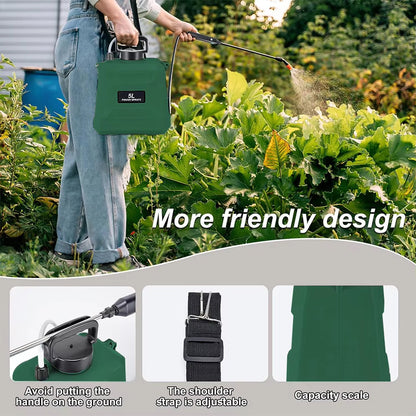 Electric Garden Sprayer for Plant Maintenance and Cleaning Automation