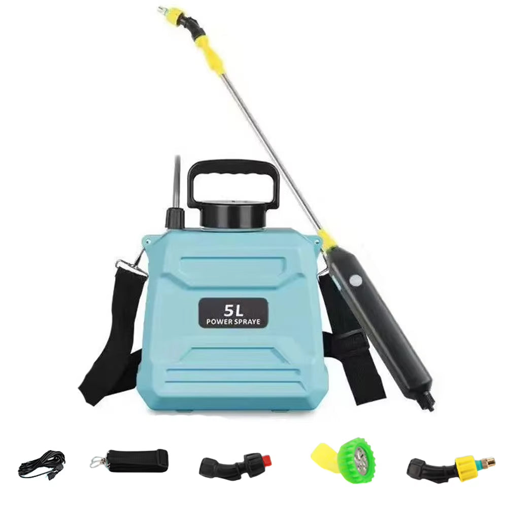 Electric Garden Sprayer for Plant Maintenance and Cleaning Automation