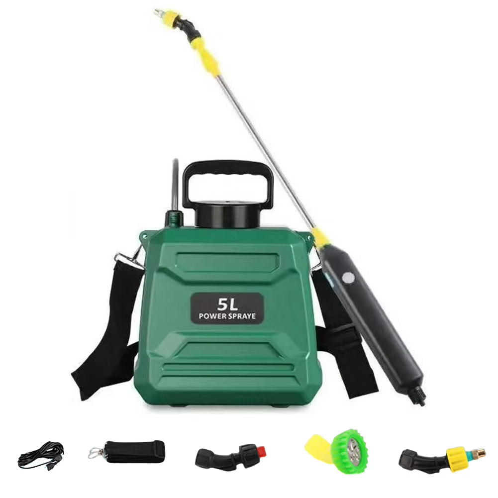 Electric Garden Sprayer for Plant Maintenance and Cleaning Automation