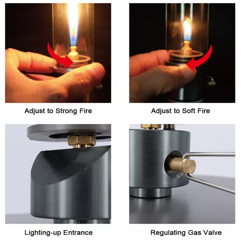 Adjustable Brightness Portable Gas Lantern