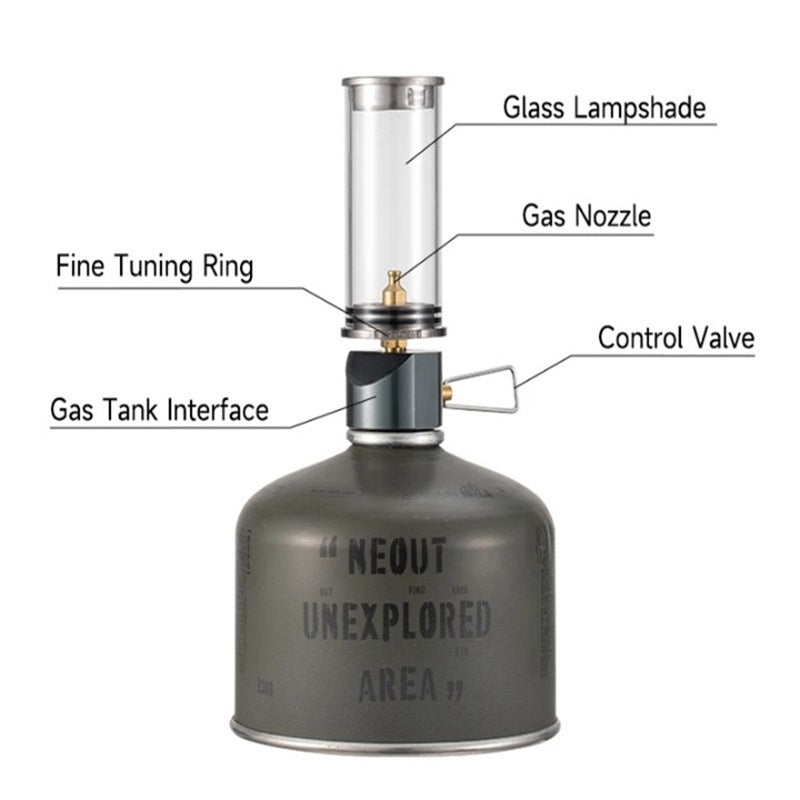 Adjustable Brightness Portable Gas Lantern
