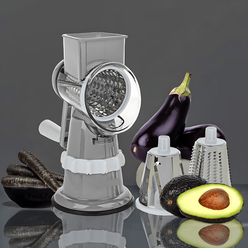 Safe Vegetable Slicer with Finger Guard and Precision Blades