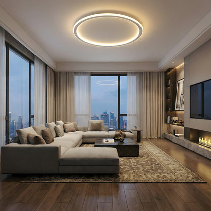 Modern Ceiling Lamp – Round Flush Mount Light for Scandinavian Living Rooms