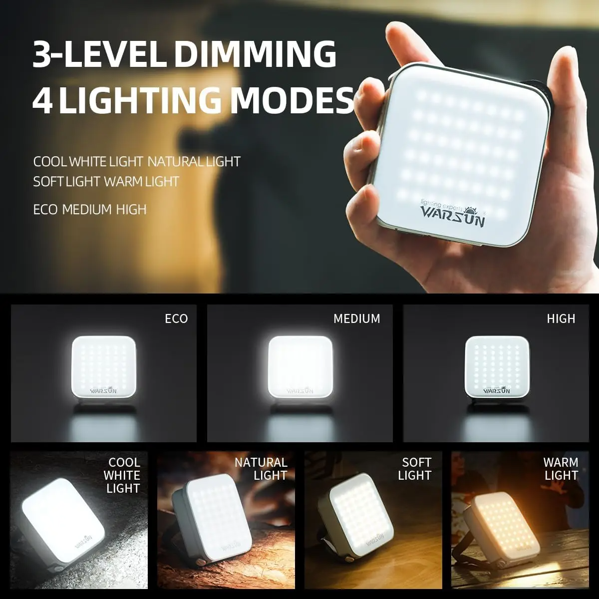 Waterproof Solar-Powered Light for Camping – Portable Design