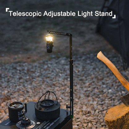 Adjustable Stainless Steel Light Stand for Camping – Portable Design