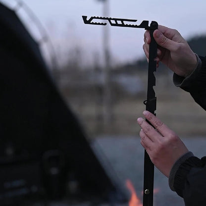 Adjustable Stainless Steel Light Stand for Camping – Portable Design