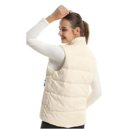 Electric Winter Jacket - Unisex Down Vest with 15 Heated Zones